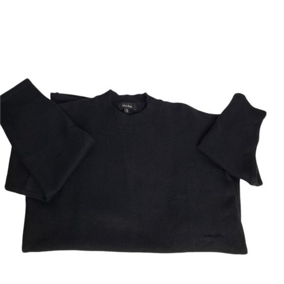 LEA & VIOLA Black Faux Fur Pocket Tunic Sweater - Picture 4 of 11